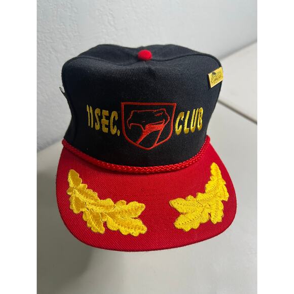 Dodge Viper 11 Second Club Hat Otto Cap Black Red Embroidered Racing Vintage - Picture 5 of 15